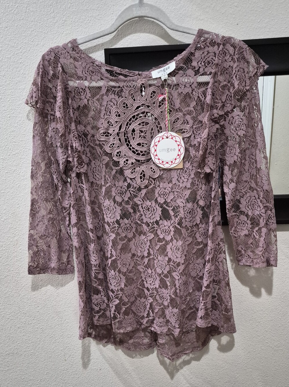 Umgee Lace Crochet Boho Tunic Top – Small & Medium Available – NWT